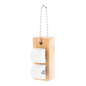 Typoo white natural antistress keyring 