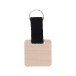 Woody Strap natural  custom keyring, square 