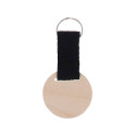 Woody Strap natural  custom keyring, round 