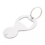 BeerCart silver  trolley coin keyring 