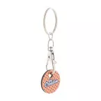ColoShop Eco natural  trolley coin keyring 