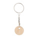 ColoShop Eco natuurlijk  custom made trolley munt sleutelhanger 