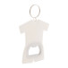 Soccer white  bottle opener keyring 