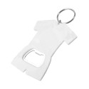 Soccer white  bottle opener keyring 