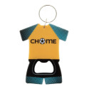 Soccer white  bottle opener keyring 