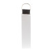 Strappy white  custom RPET keyring 