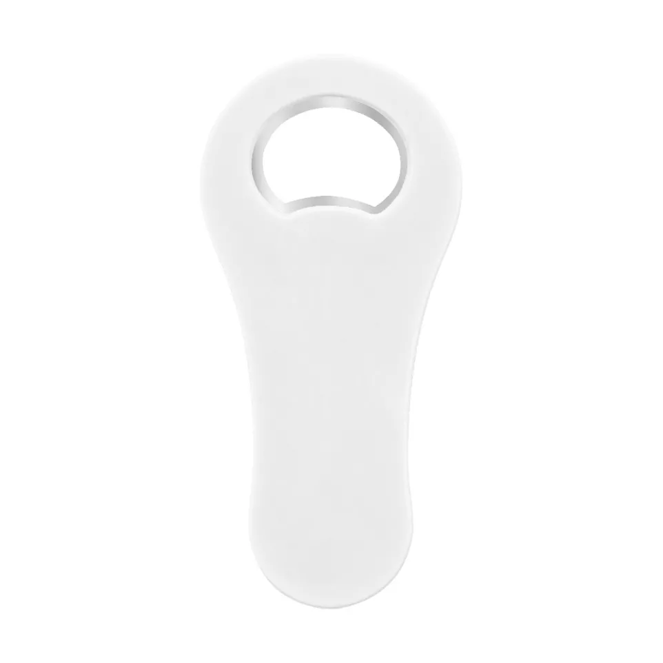 Swirl white  RABS bottle opener 