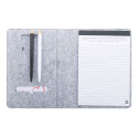 Refelt Meet A5 grey  RPET felt document folder 