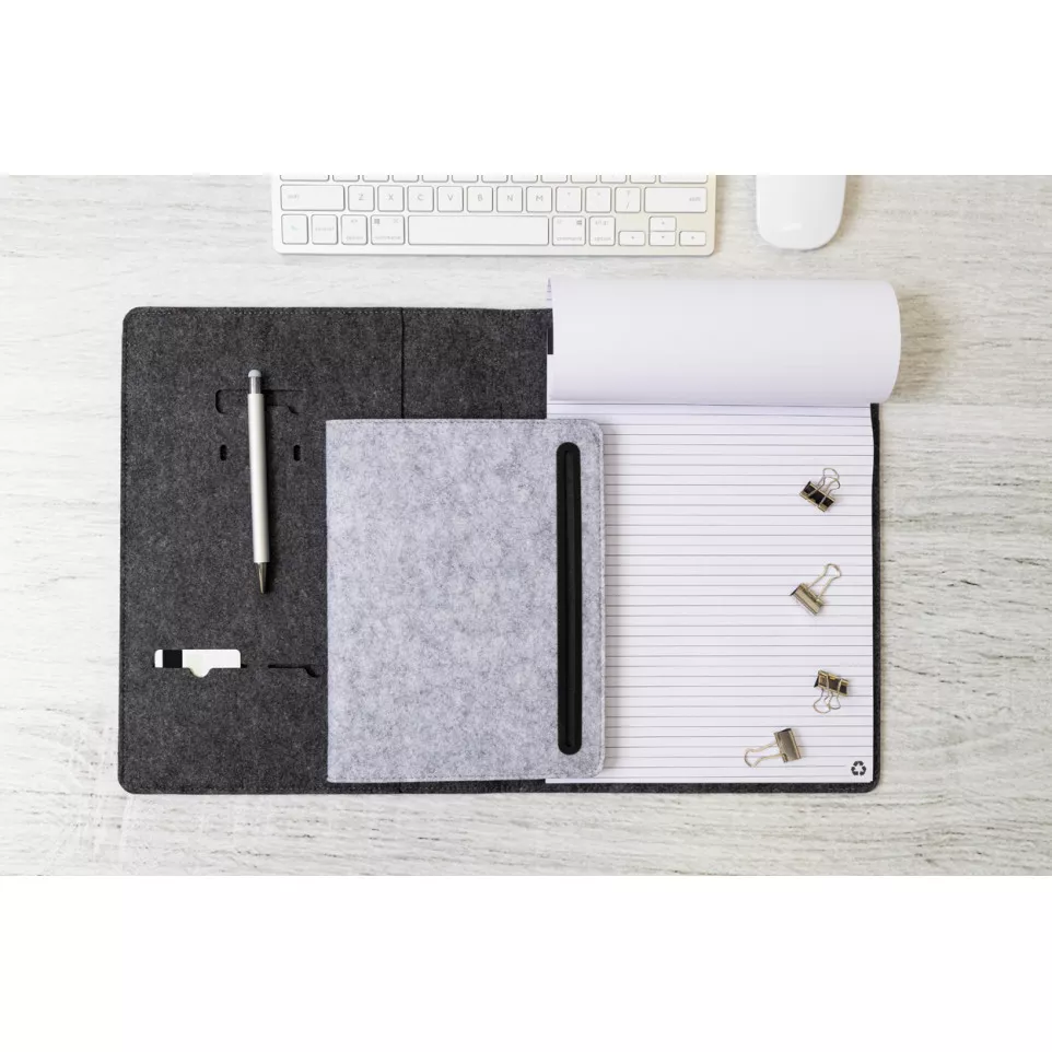 Refelt Meet A5 grey  RPET felt...