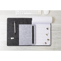 Refelt Meet A4 dark grey  RPET felt document folder 