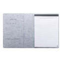 Refelt Meet A4 grey  RPET felt document folder 