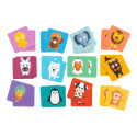 Minimor white  custom memory game, animals 