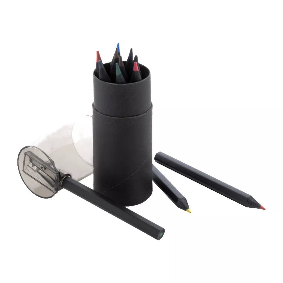 Nellery 12 zwart  Potlood set 