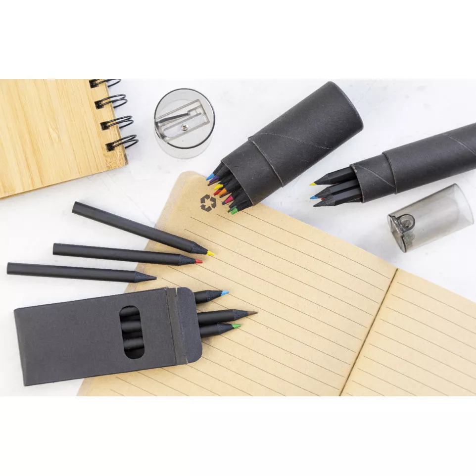 Nellery 6 zwart  Potlood set 