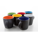 Matara Nera light blue black mug 