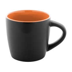 Matara Nera orange black mug 