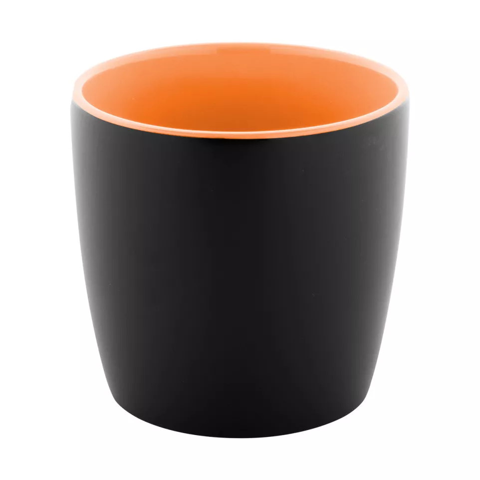 Matara Nera orange black mug 