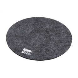 Hefe dark grey  RPET felt coaster 