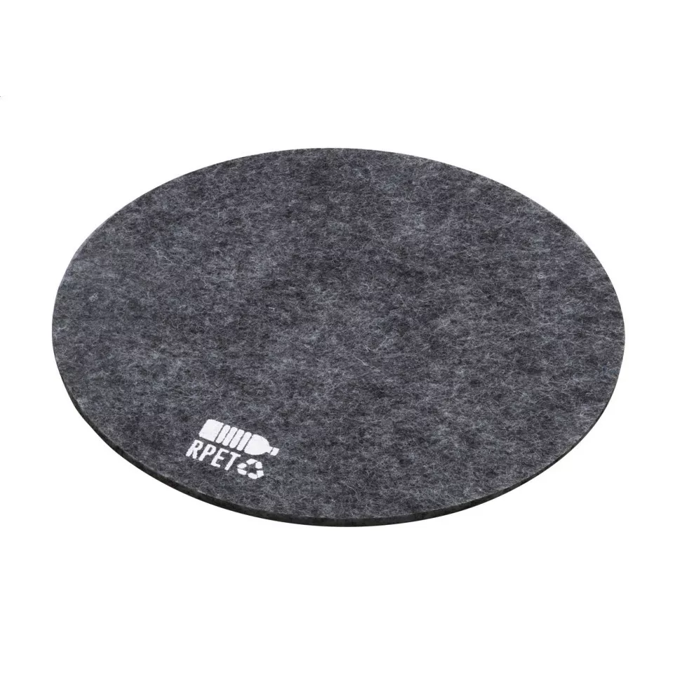 Hefe dark grey  RPET felt coaster 