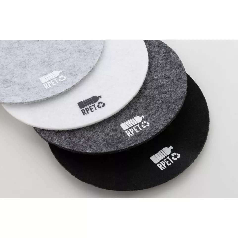 Hefe grey  RPET felt coaster 