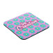 CreaFelt Drink Plus white  RPET felt coaster, square 