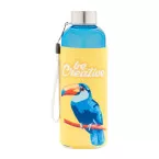Pemba Creative bleu clair blanc Bouteille en RPET 