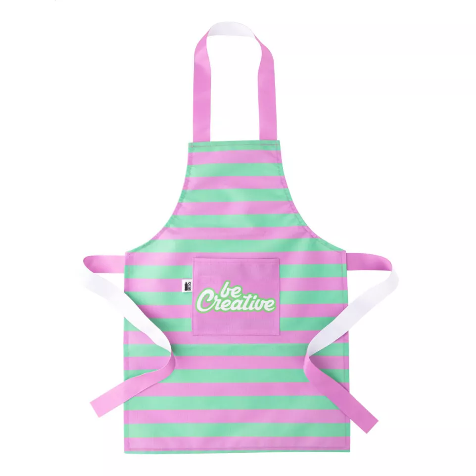 CreaChef Kid white  custom RPET apron 