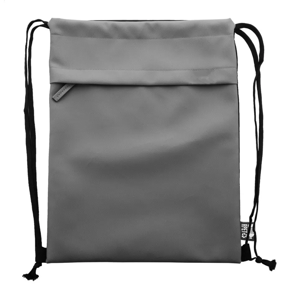 Pudrow grey  RPET drawstring bag 