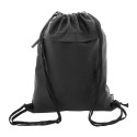 Pudrow black  RPET drawstring bag 