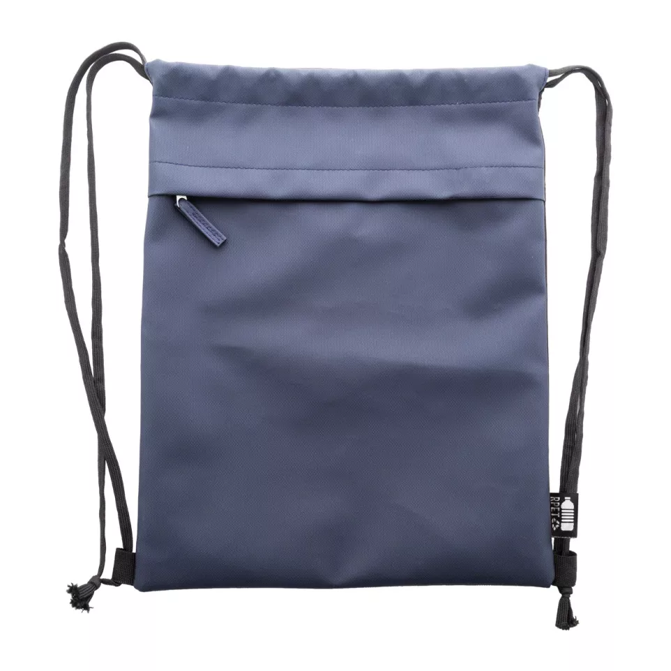 Pudrow dark blue  RPET drawstring bag 