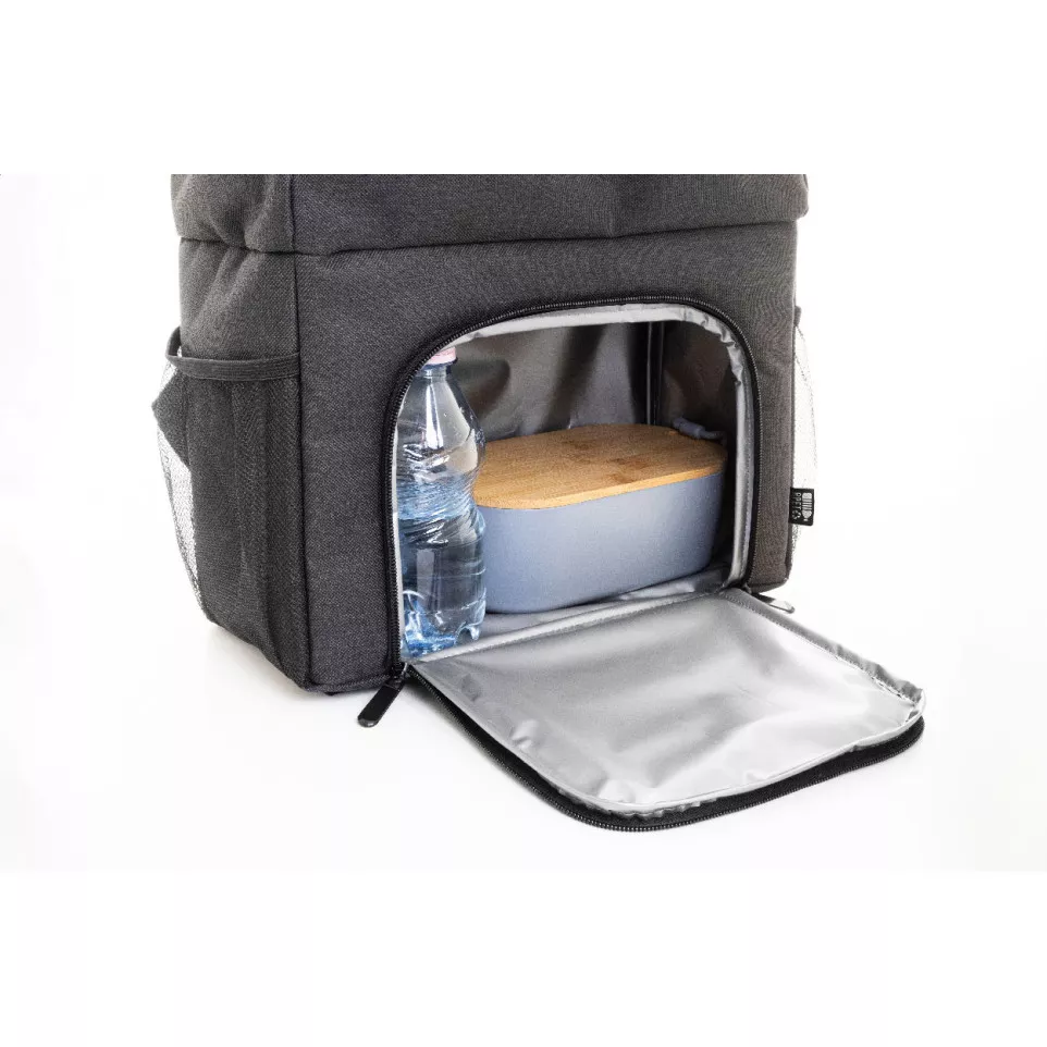 Chilltop black  RPET cooler backpack 