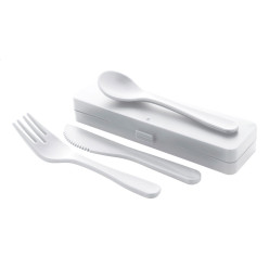 Camino white  cutlery set 