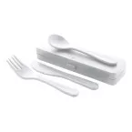 Camino white  cutlery set 