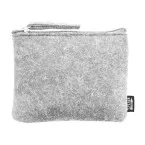 Refelt Money grey  RPET felt purse 
