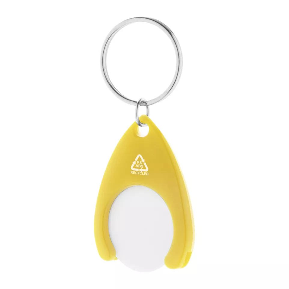 Neppy yellow  RABS trolley coin keyring 