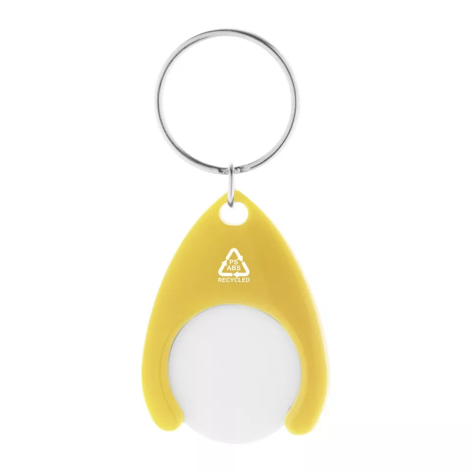 Neppy yellow  RABS trolley coin keyring 
