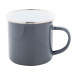 Enavint grey white enamel mug 