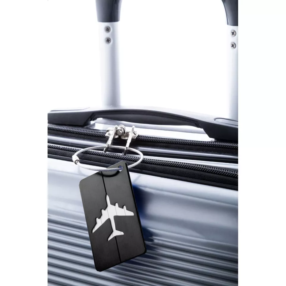 Orlando zwart  kofferlabel 