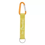 Subiner RPET orange blanc porte-clés sur mesure 