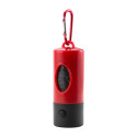 Degs rouge  lampe porte sachets pour chien 