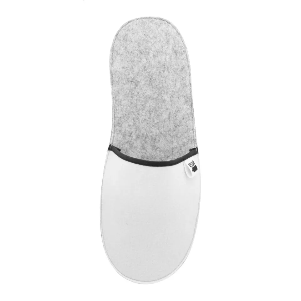 CreaFelt Slip blanc gris Pantoufles...