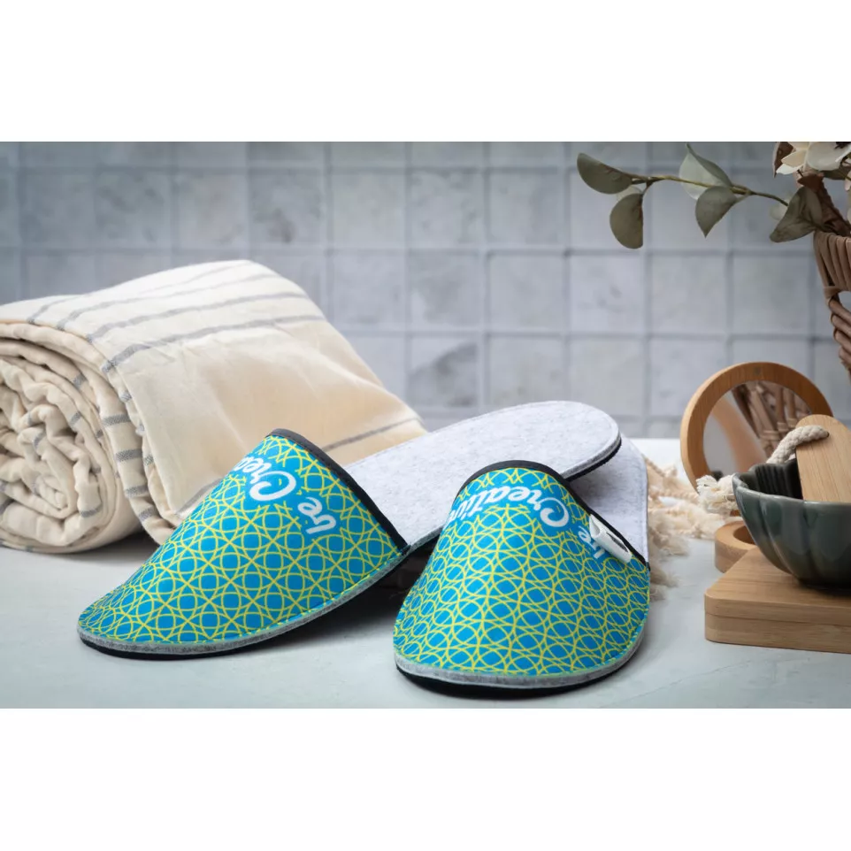 CreaFelt Slip blanc gris Pantoufles...