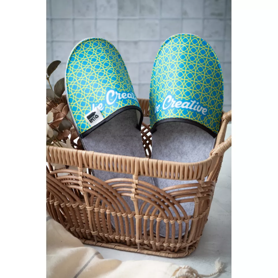 CreaFelt Slip blanc gris Pantoufles...