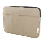 Rebyss Comp beige  laptoptas van gerecycled canvas 