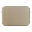 Rebyss Comp beige  laptoptas van gerecycled canvas 