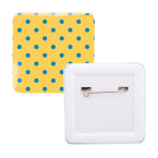 SquareBadge Maxi white  pin...