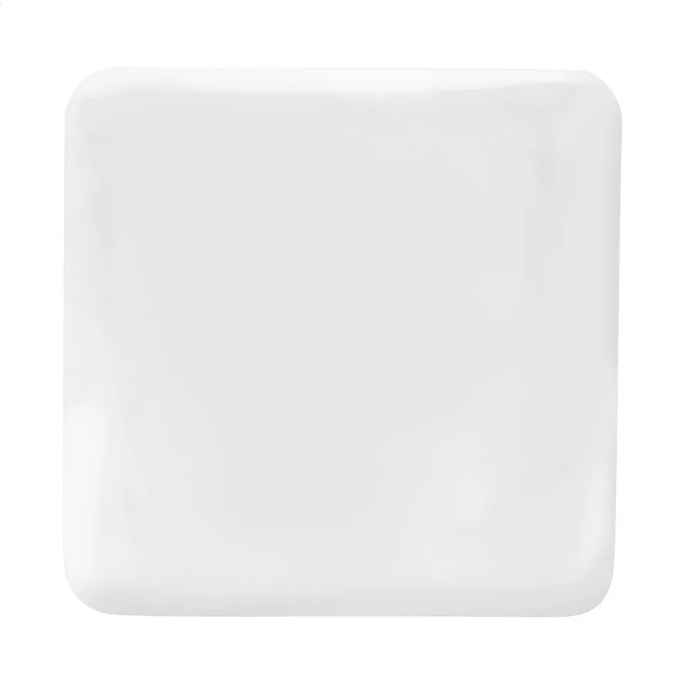 SquareBadge Maxi white  pin button...