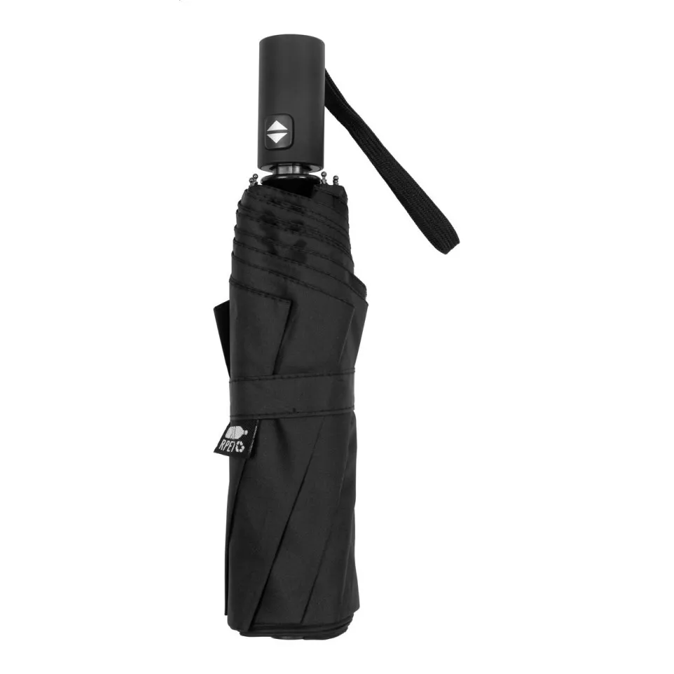 Floccus black  RPET umbrella 