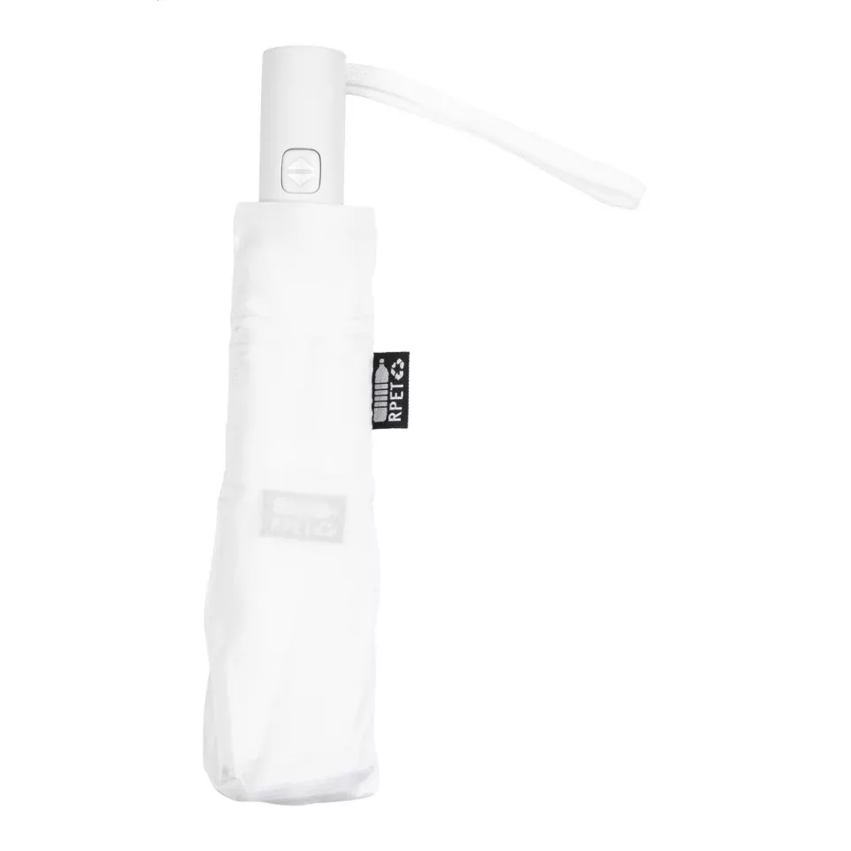 Floccus white  RPET umbrella 