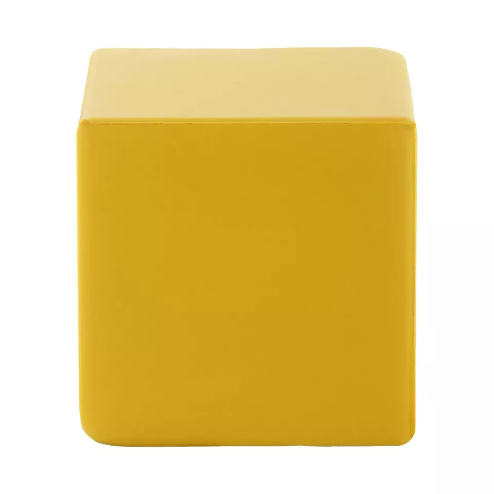 Cubix geel  antistress bal 